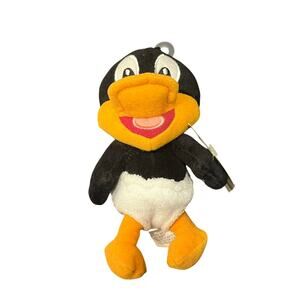 Daffy Duck Looney Tunes - Baby Daffy bean bag 6” plush Vintage 1999-NWT